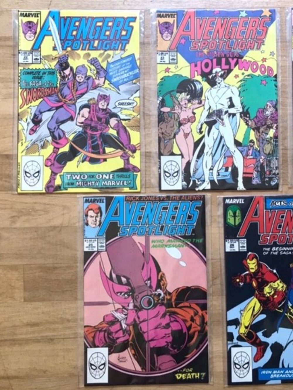 Lot of 5 Avengers Spotlight Original Comics, #22, 23, 24, 25, 26